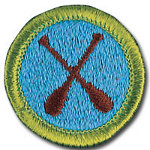 Canoeing merit badge patch